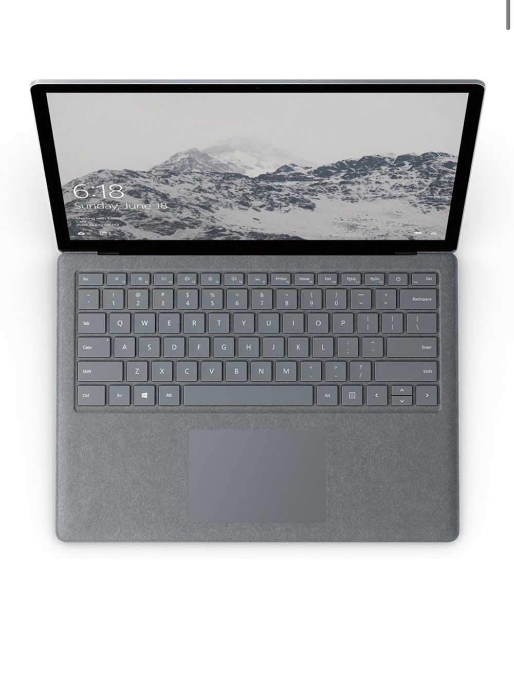 Microsoft Surface Laptop - Charcoal Gray Alcantara Keyboard